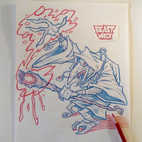 KENKU DRUID original pencil artwork - Thumbnail 1