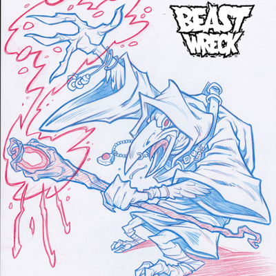 Kenku druid original pencil artwork - Thumbnail 5