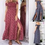 Off the Shoulder Floral Maxi Dress-1