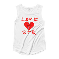Love SiQ Ladies’ Cap Sleeve T-Shirt - Thumbnail 1