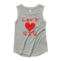 Love SiQ Ladies’ Cap Sleeve T-Shirt - Thumbnail 3