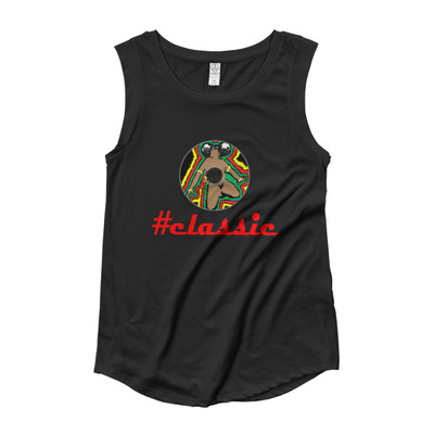 Cadillac music ladies’ cap sleeve t-shirt