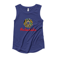 Cadillac Music Ladies’ Cap Sleeve T-Shirt - Thumbnail 2