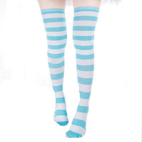 Thigh High Over the Knee Striped Socks - Thumbnail 4