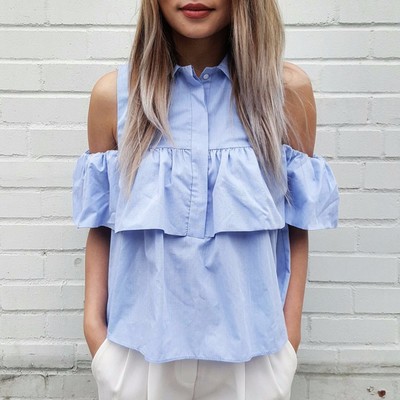 2017 casual off the shoulder blouse