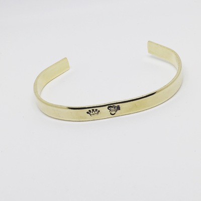 Queen Bee Hand Stamped Bangle