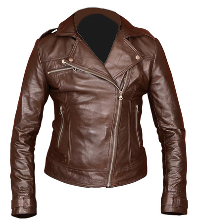 New Fashion Soft Leather Biker Jacket For Women