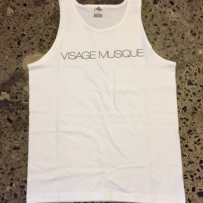 Visage musique tank top - white
