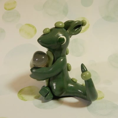 Green stone dragon