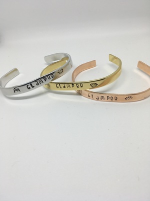 Glamper Hand Stamped Bracelet 