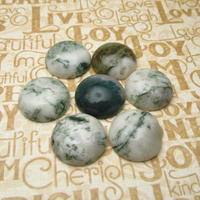 Sterling Silver Earth Goddess Pendant, Moss Agate,  MoonStone, Hand Sculpted, Earth Mother,  Goddess Jewelry  Necklace - Thumbnail 2