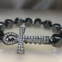 Hematite Ankh Bracelet (Mens)  - Thumbnail 1