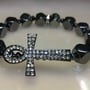 Hematite Ankh Bracelet (Mens)  - Thumbnail 3