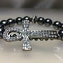 Hematite Ankh Bracelet (Women)  - Thumbnail 1