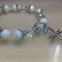 Glass Crystal Bracelet w/Ankh charm  - Thumbnail 1