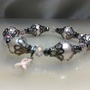 Glass Crystal Bracelet w/breast cancer charm  - Thumbnail 4