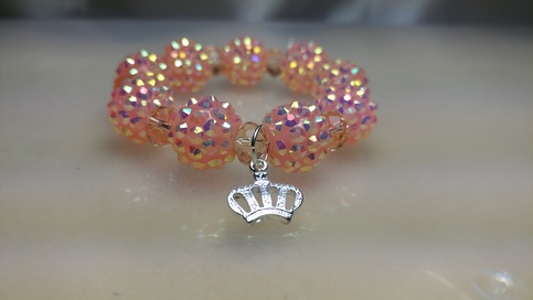 Acrylic Disco ball bracelet 