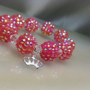 Acrylic Disco ball bracelet 