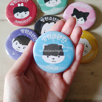 BTS Hiphop Monsters Buttons - Thumbnail 1