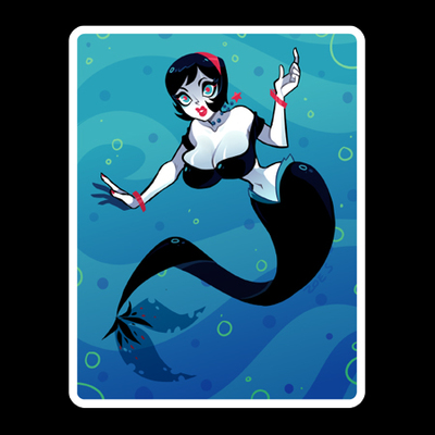 Lucy the Mermaid Sticker