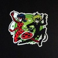 Ladybug and Cat Noir Sticker - Thumbnail 2