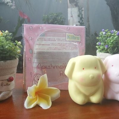 Kiibru puppy marshmallow squishy charm slow rising - Thumbnail 2