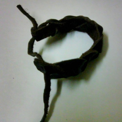 Leather braided bracelet