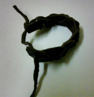 Leather braided bracelet