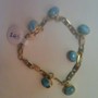 Silver and Larimar/Amber Braclet-2