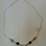 Silver and Larimar/Amber Necklace-1
