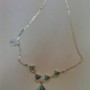 Silver and Larimar/Amber Necklace-2