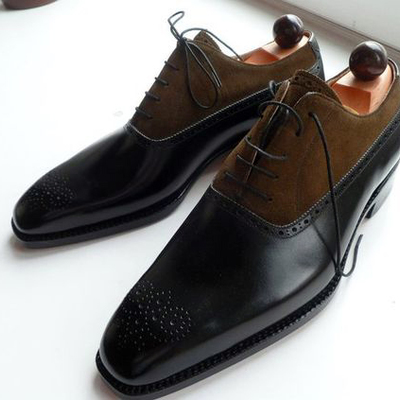 New handmade men two tone shoes fashion dress shoes formal shoes  - Thumbnail 5