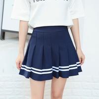 Fashion Sailor Stripe Pleated skirt - Thumbnail 1