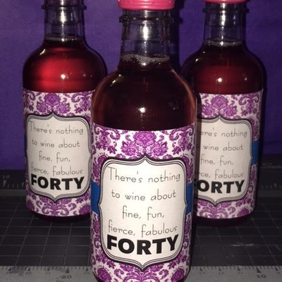 Personalized wine bottles