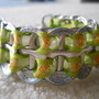 Lime and Ice Blue Tab Bracelet - Thumbnail 1