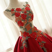 Amazing handmade embroidery long prom dress,homecoming dresses - Thumbnail 1