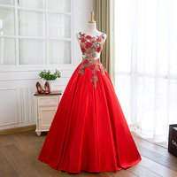 Amazing handmade embroidery long prom dress,homecoming dresses - Thumbnail 3