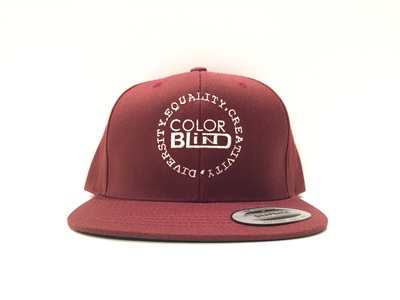 Burgundy SnapBack-Classic Logo w/vision statement 