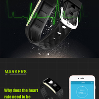 Dynamic S2 Smart Health Fitness Bracelet Pedometer/Sleep/Calorie Monitor Music/Remote Cam IP67 - Thumbnail 1