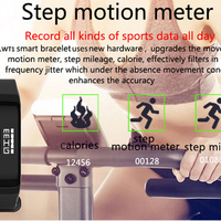 ENVI TW1 Smart Wristband Heart Rate Blood Pressure Blood Oxygen Pedometer Sleep Monitor - Thumbnail 1