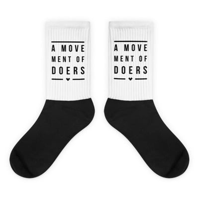 Lbw black foot socks
