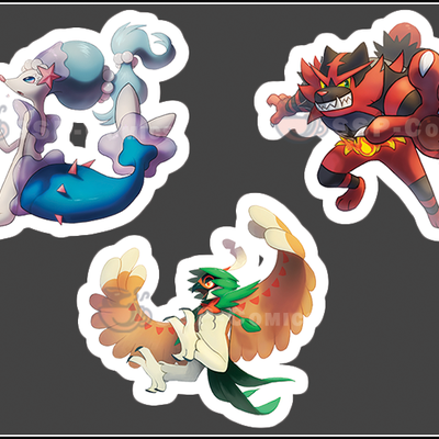 Alolan starters final evo stickers