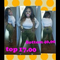 high waist skinny pants - Thumbnail 1