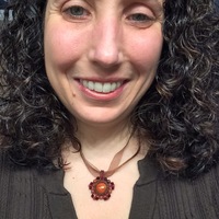 January Red Jasper Pendant with Garnet Color Crystals - Thumbnail 1