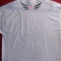 No Time 2 Waste! (White,Black&FlameRed) T-shirt. - Thumbnail 1