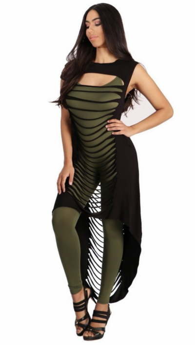 VICTORIA MAXI TOP BLACK