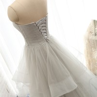 A-Line Sweetheart Charming Sexy Tulle Long Prom/Evening Dress - Thumbnail 1