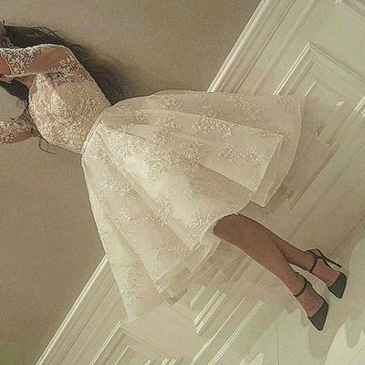 Cute lace short prom dress,evening dress,homecoming dress