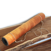 Striking lotus – the premium designer eco mat/towel combination yoga mat with raw hemp yoga strap - Thumbnail 4