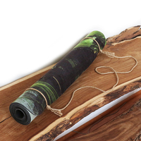 Protector lotus – the premium designer eco mat/towel combination yoga mat with raw hemp yoga strap - Thumbnail 3